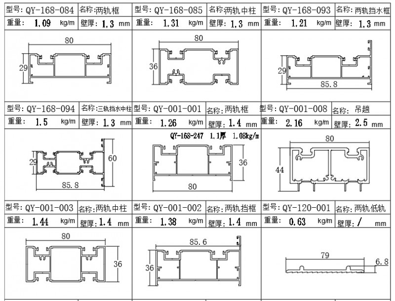80推拉門(mén)簡(jiǎn)圖-1